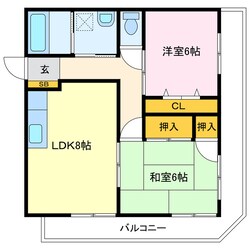 プレステージ西浦の物件間取画像